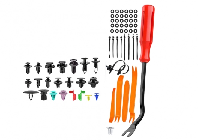 Set van auto clips in organizer 23 maten 680 stuks
