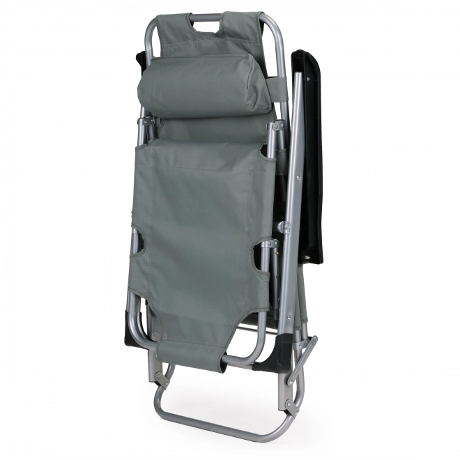 Foldable Garden Beach Chair with Headrest