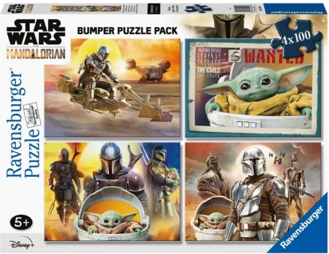 Puzzle RAVENSBURGER Star Wars: Mandalorian 4×100 stukjes