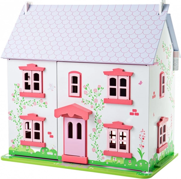 Pink Dollhouse by Bigjigs Toys