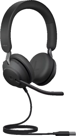 Casque stéréo JABRA Evolve2 40 USB‑A pour Microsoft Teams