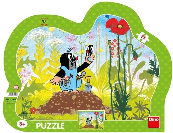 Dino La Petite Taupe et le Short Puzzle 25 pièces