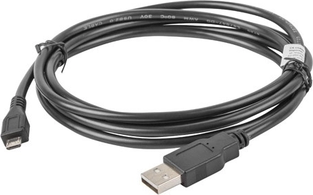 USB 2.0 Kabel Micro USB AM–MBM5P 1,8 m schwarz