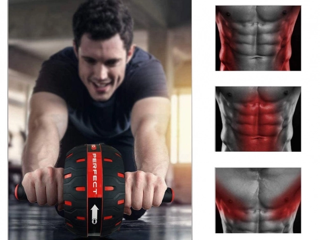 Exercices abdominaux sur roues + tapis