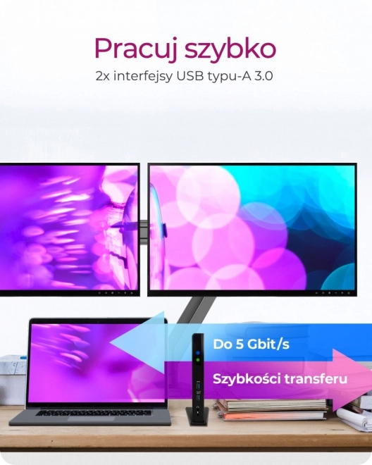 Icy Box DisplayLink Docking Station