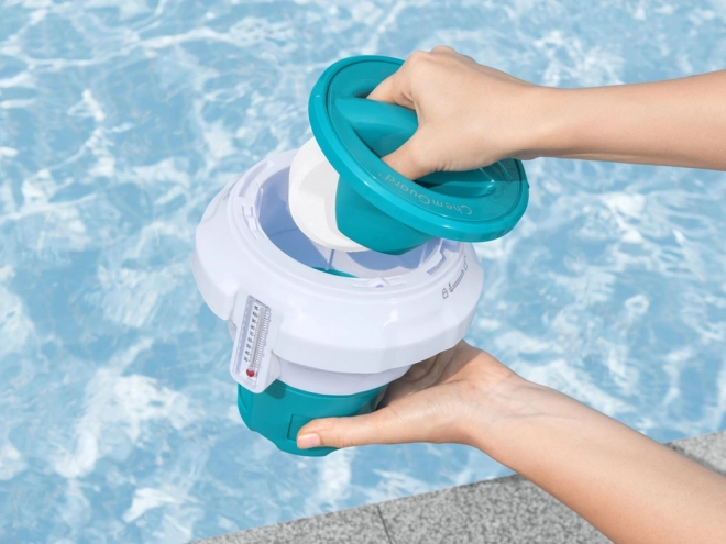 Schwimmdosierer für Poolchemie mit Thermometer von Bestway