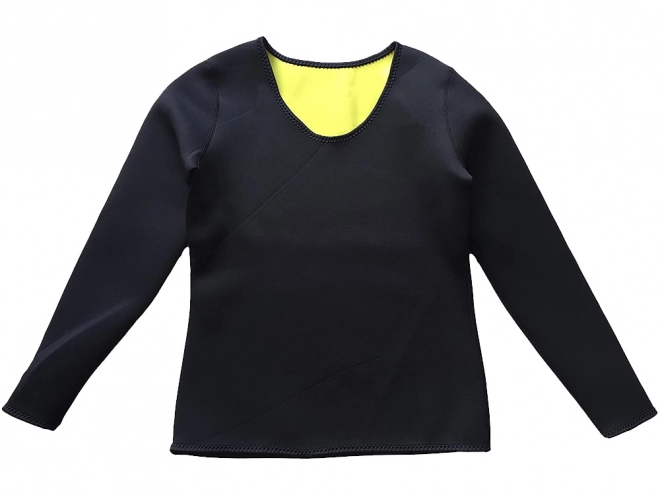 Dames afslankend fitnessshirt met lange mouwen