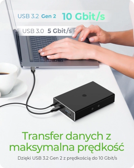 Raid-Gehäuse für 2,5 SATA HDD mit USB 3.2 Gen 2