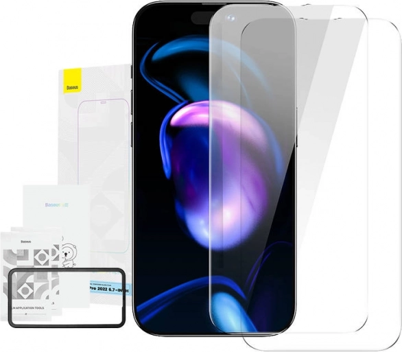 Baseus Crystal tempered glass 0.3 mm for iPhone 14 – Pro Max