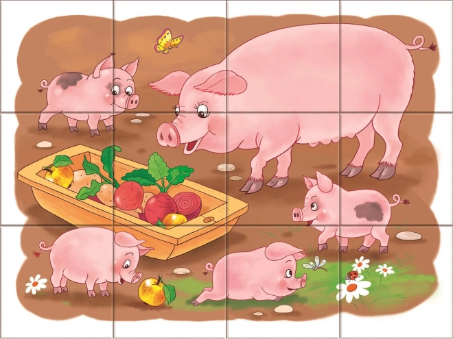 Blocs en bois À la ferme