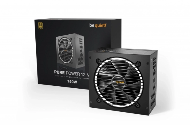 Bloc d'alimentation modulaire Be Quiet! Pure Power 12 M 750W ATX 3.0 GOLD