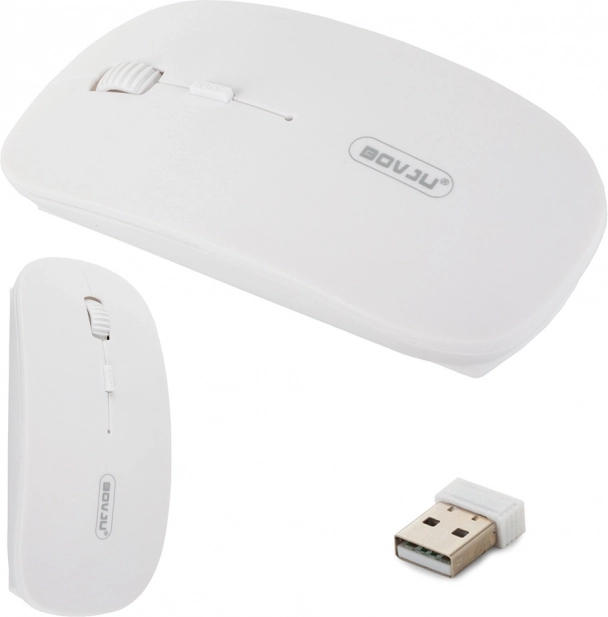 Souris optique sans fil slim 2,4 GHz – Bílá