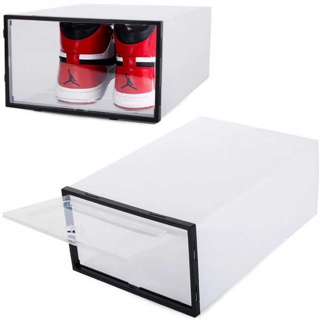 Shoe Organizer Box with Flap Cabinet