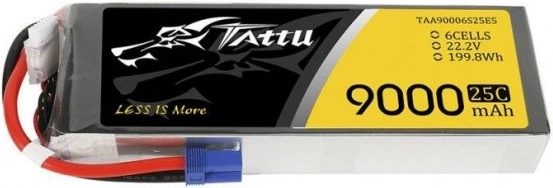 Lithium-accu Tattu 9000mAh 22,2V 25C