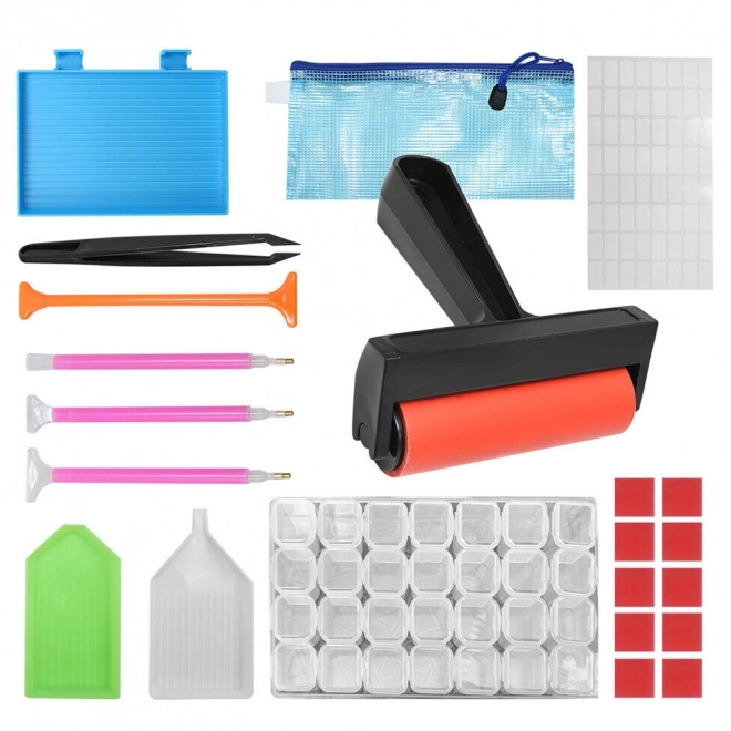 Set van diamanten borduuraccessoires