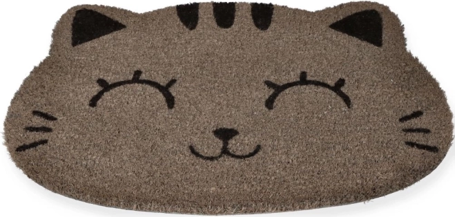 Entrance Doormat Grey Cat