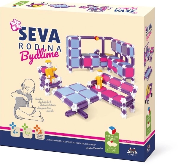 Kit de Construction SEVA FAMILLE Nous habitons en plastique 564 pièces dans une boîte 35x33x7cm