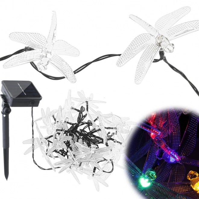 Zonne-tuinverlichting libelle 6,5 m 30LED multicolour