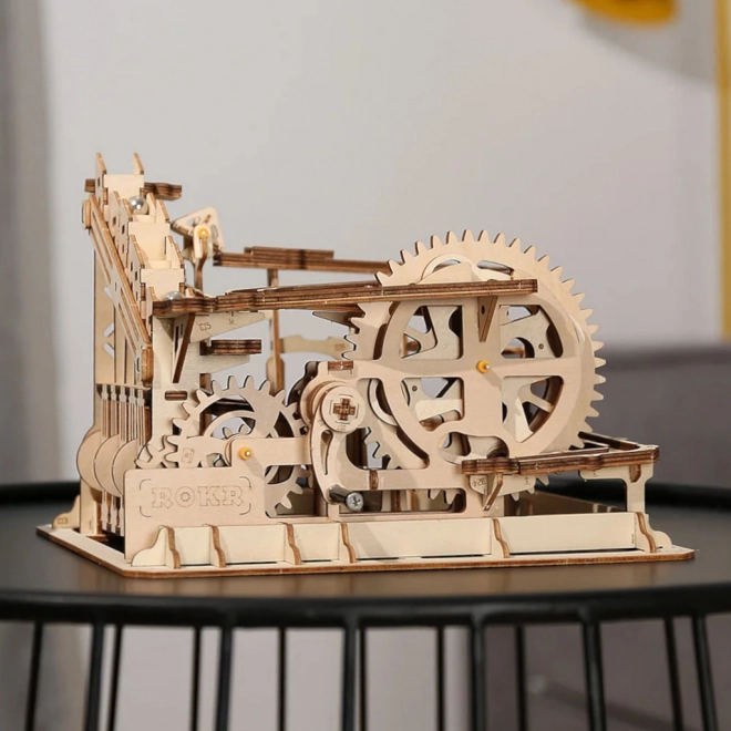 Houten 3D-puzzel Rokr Knikkerbaan Parkour