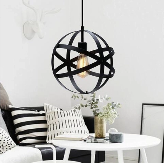 Hanglamp Loft, Industrieel - bol, zwart