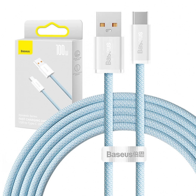 Baseus Dynamic Series USB naar USB-C Kabel 100W 2m blauw