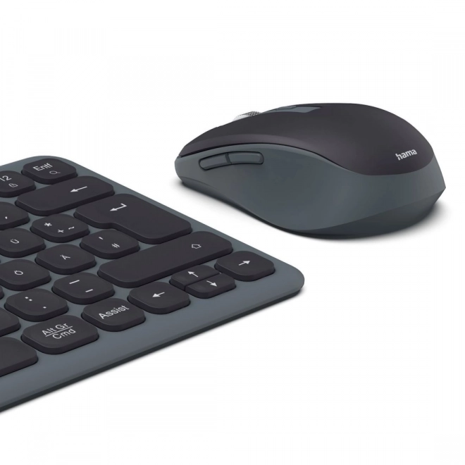Draadloze set toetsenbord en muis Hama WKM-500 zwart-grijs