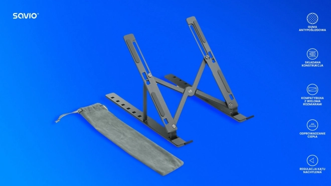 SAVIO PB-01 support pliable pour ordinateur portable