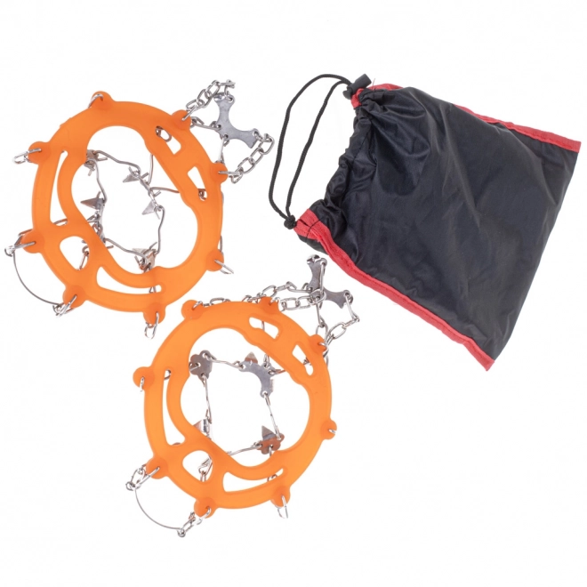 Crampons de chaussures couleur orange – taille 39-45, étui pratique