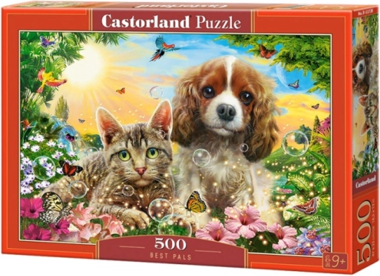 500-piece puzzle Best Friends – Cat and Dog