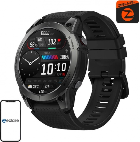 Slimme horloge Zeblaze Stratos 3 zwart