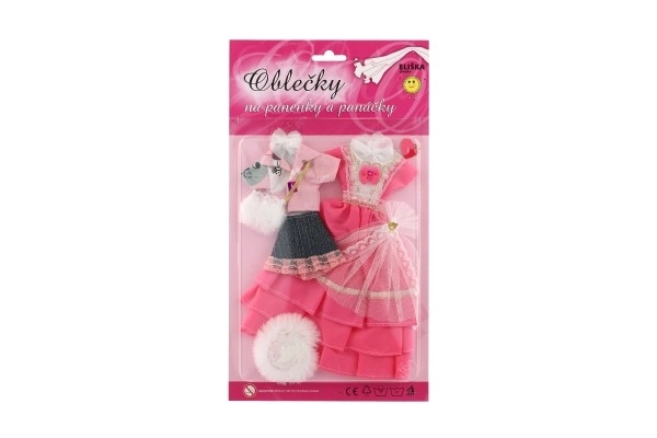 Kleding met accessoires voor poppen 2 stuks
