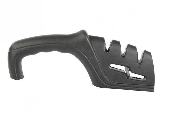 Three-phase kitchen knife sharpener