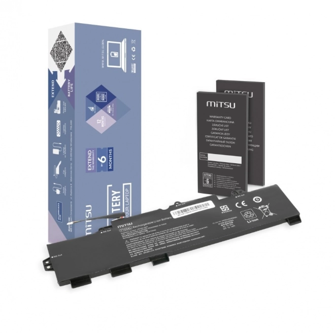 Batterij Mitsu HP EliteBook TT03XL 4400mAh