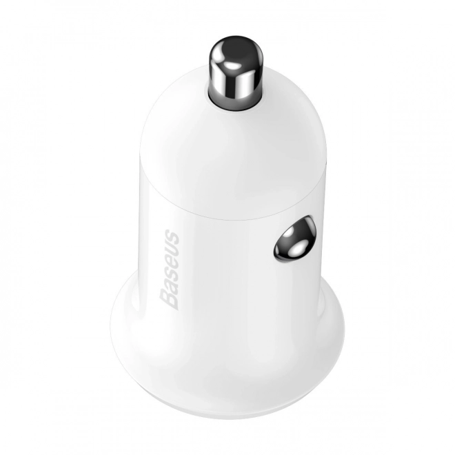 Car Charger 2x USB Baseus, 4.8A, White