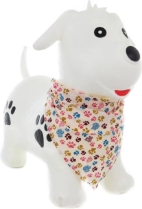 Hopsdier hondje – rubberen kinderspringer met pompje