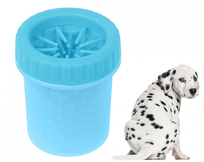 Pfotenreiniger für Hunde und Katzen Silikonbecher zum Reinigen der Pfoten groß xl – Blau