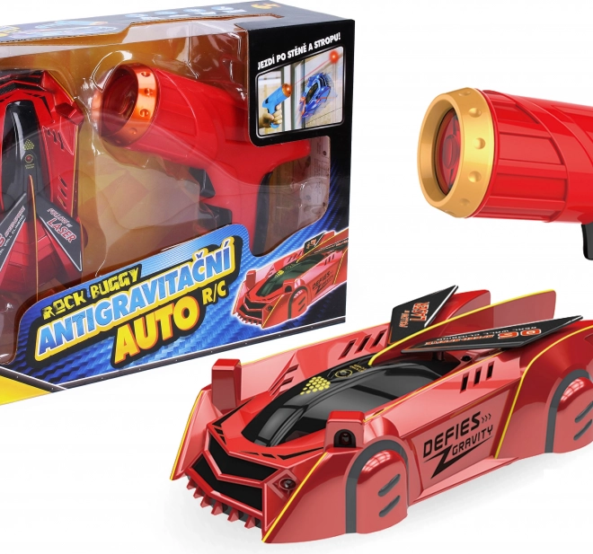 Rock Buggy antizwaartekracht RC auto met laser 15 cm rood