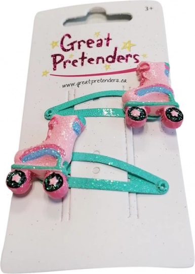 Haarspangen mit Schlittschuh-Motiv für kleine Prinzessinnen