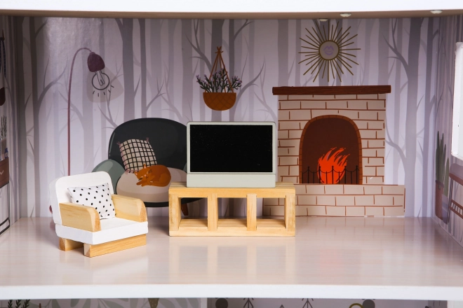 Poppenhuis met meubels Residence Emma ECOTOYS