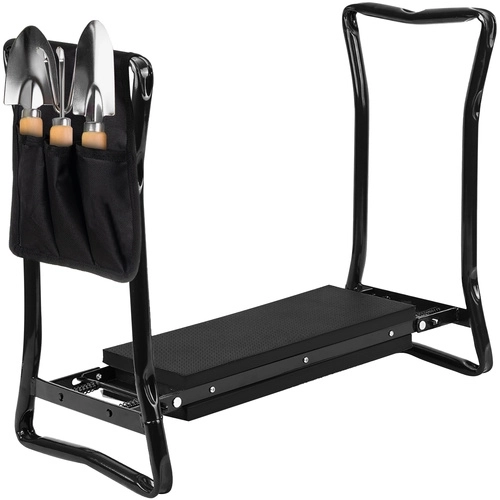 Gartenkniebank und Hocker 3-in-1 mit Werkzeugtasche