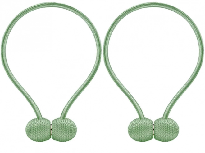 Decorative magnetic clips for curtains – Green