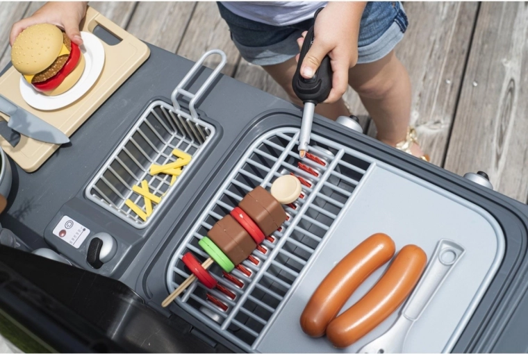 Realistisch grillen met vlam-effect