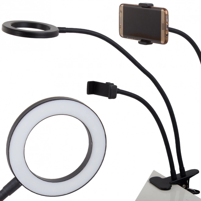 Lampe de bureau LED avec support pour téléphone