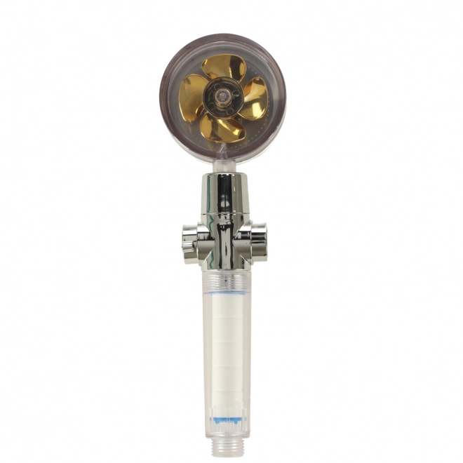 Gouden douchekop met turbinventilator
