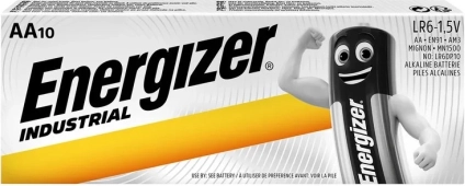 Alkalinebatterijen ENERGIZER Industrial AA (LR6), 10 st.
