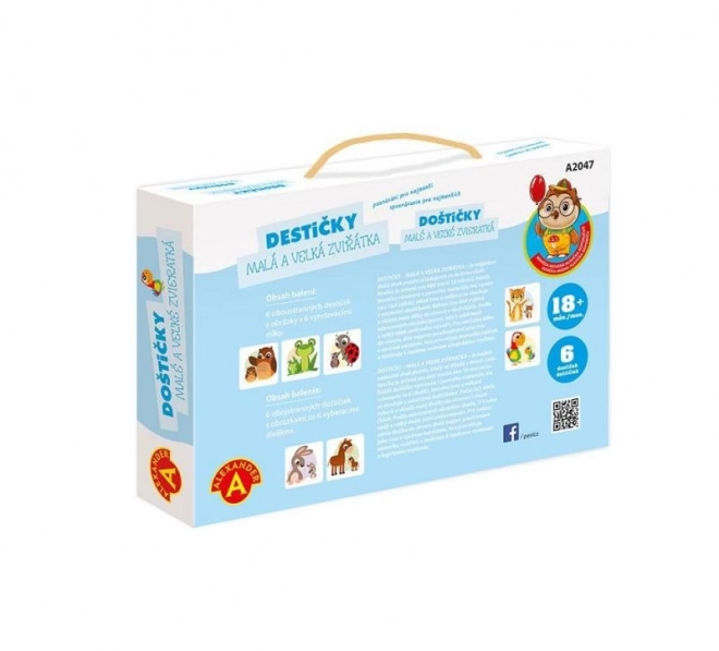Kleine en grote dierenplaatjes