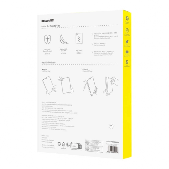 Protective Case Baseus Simple for iPad Mini 6, 8.3" (Transparent)