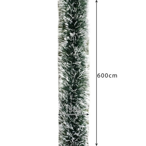 Kerstkrans met sneeuwimitatie 6 m Ruhhy 22310