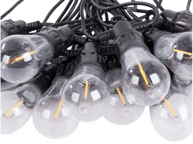 LED-Gartenlichterkette mit 10 Lampen