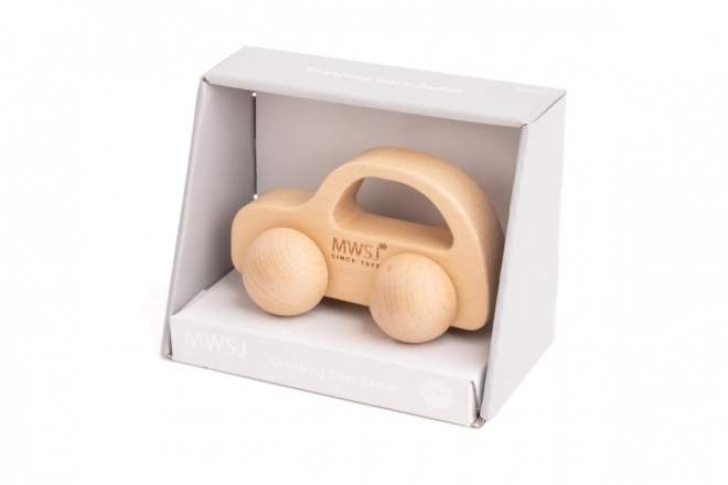 Houten speelgoedautootje sedan